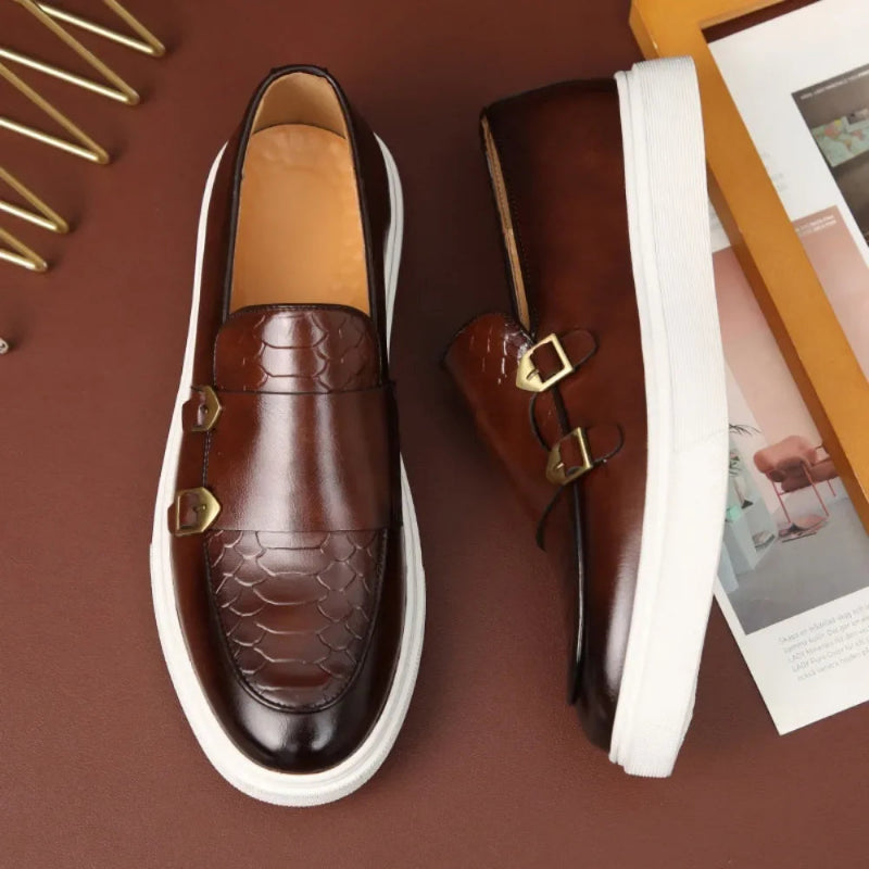 Leren Loafers – Dubbele Gesp