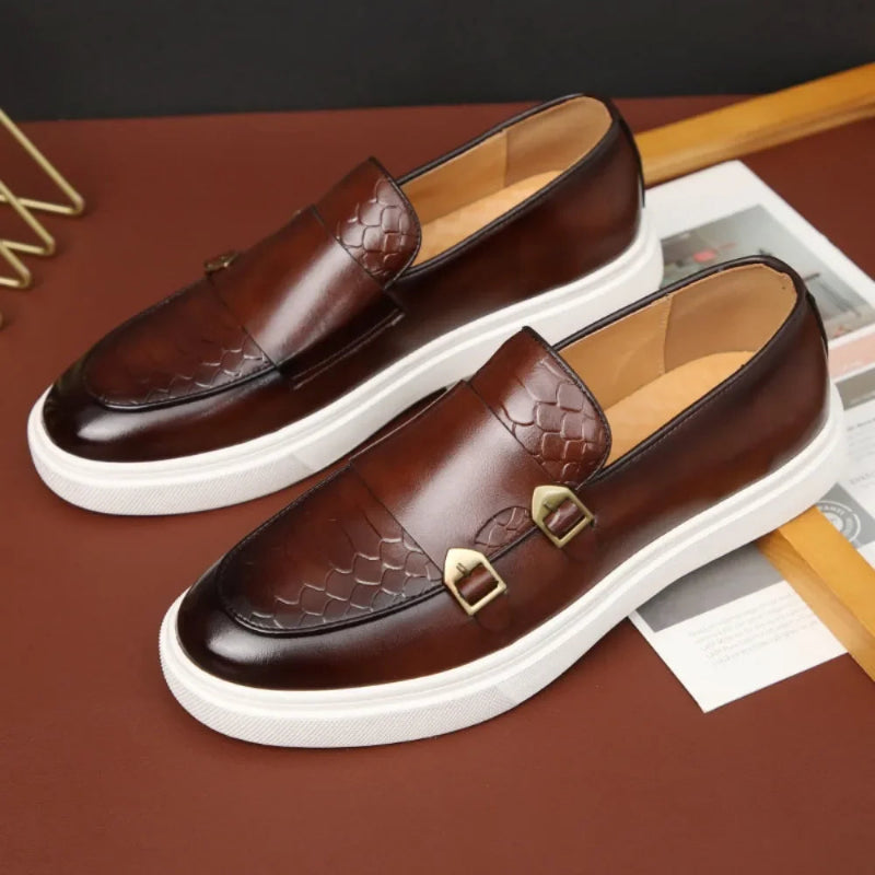 Leren Loafers – Dubbele Gesp